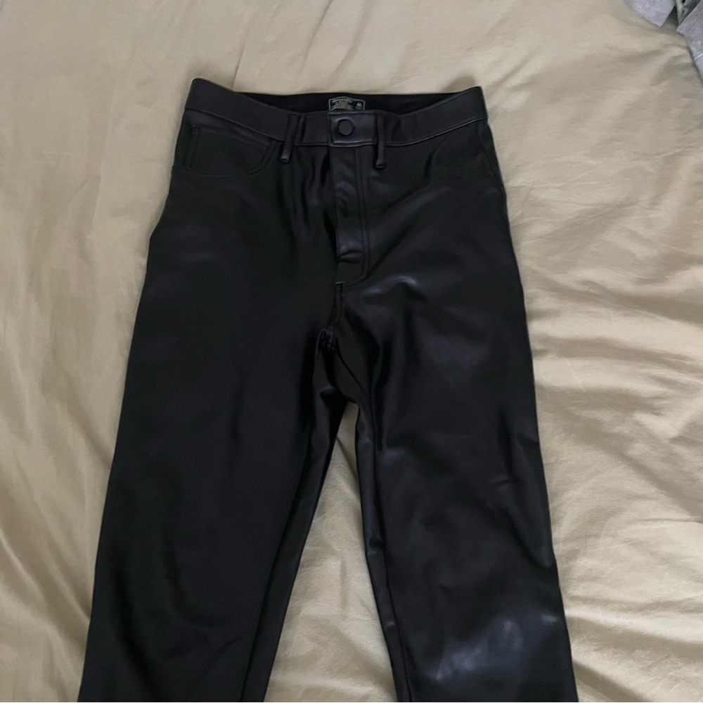 A&F Faux Leather Pants